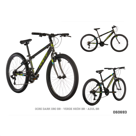 BICICLETA 24 MTB TITAN ACERO 18V ACC SHIMANO